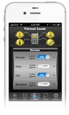 iphone virtual leash sticknfind