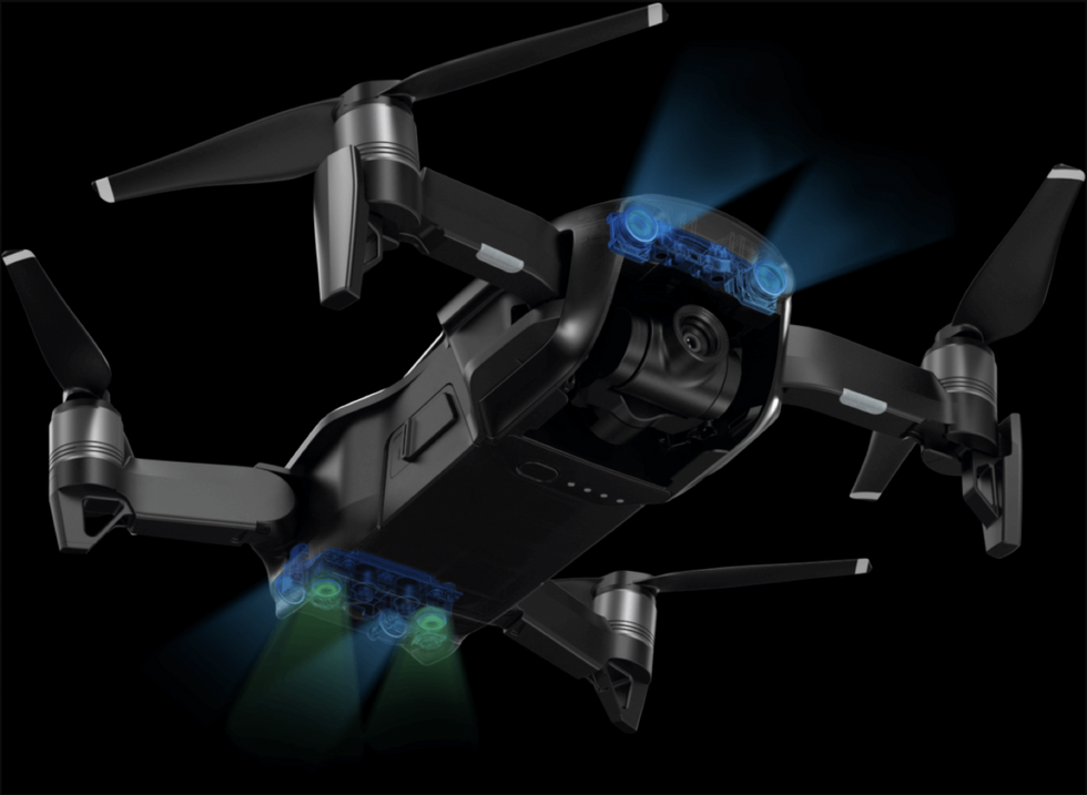 7 Sensors Comprise Mavic Air's Obstacle Avoidance System
