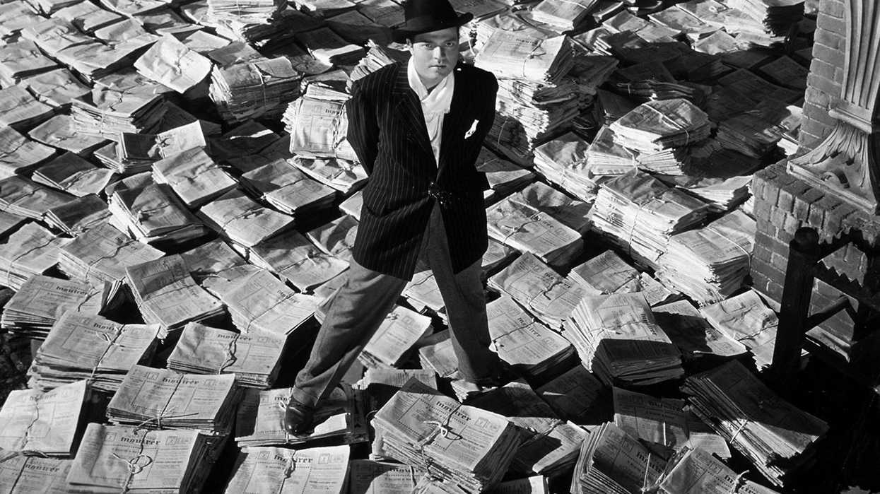 A black and white still from 'Citizen Kane'
