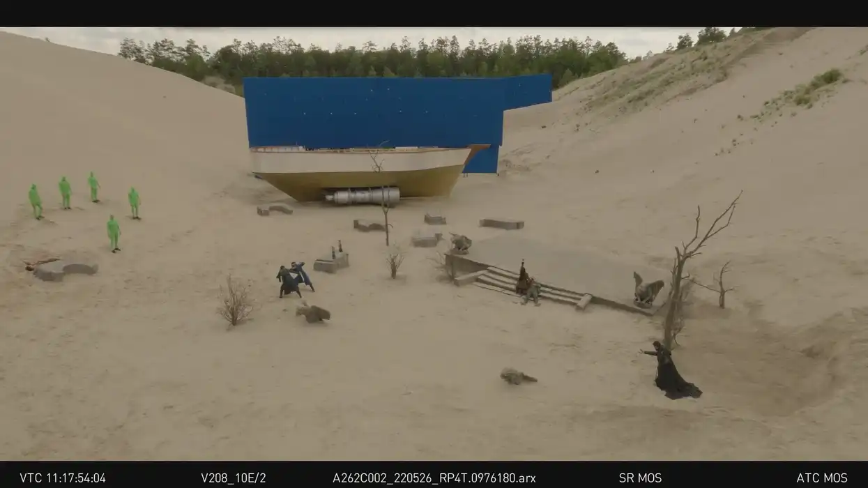 A boat on the sand in "Shadow and Bone"
