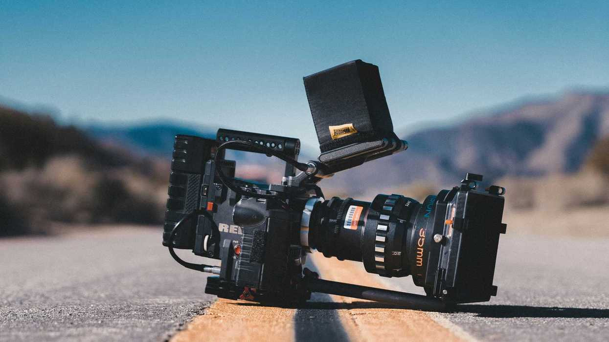 A camera on a road