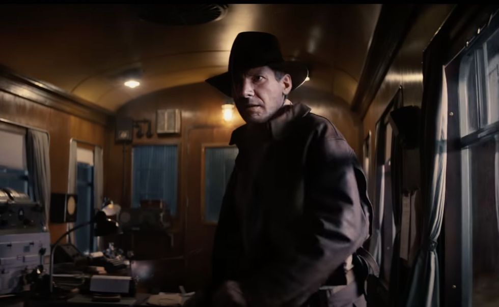 A de-aged Harrison Ford as Indiana Jones in 'Indiana Jones and the Dial of Destiny'