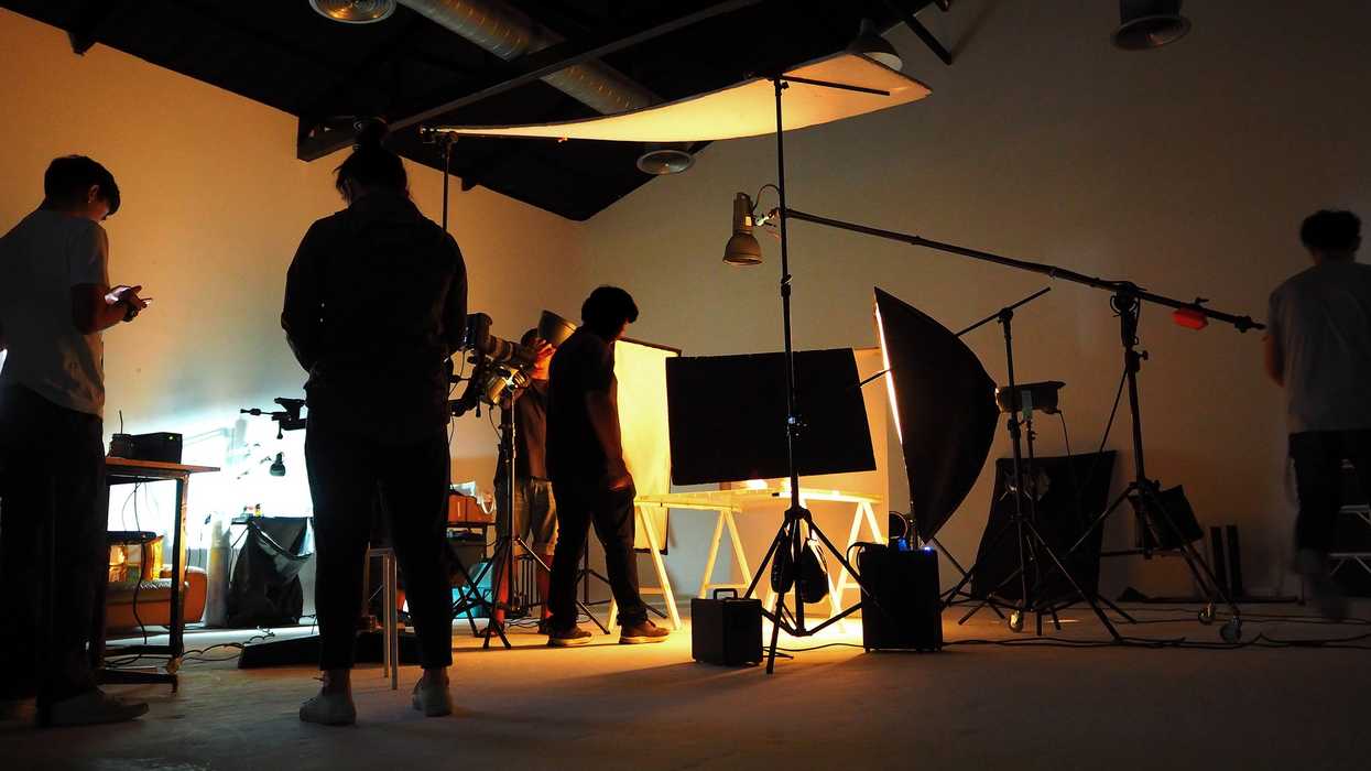 A film set