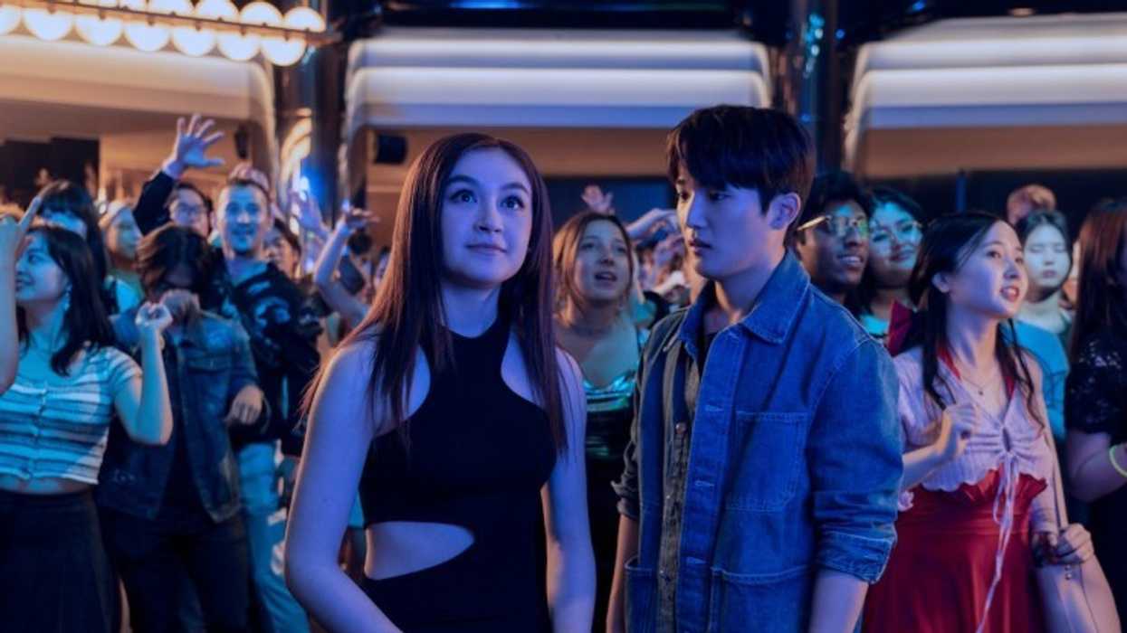 A girl and a boy at a party, 'XO, Kitty'