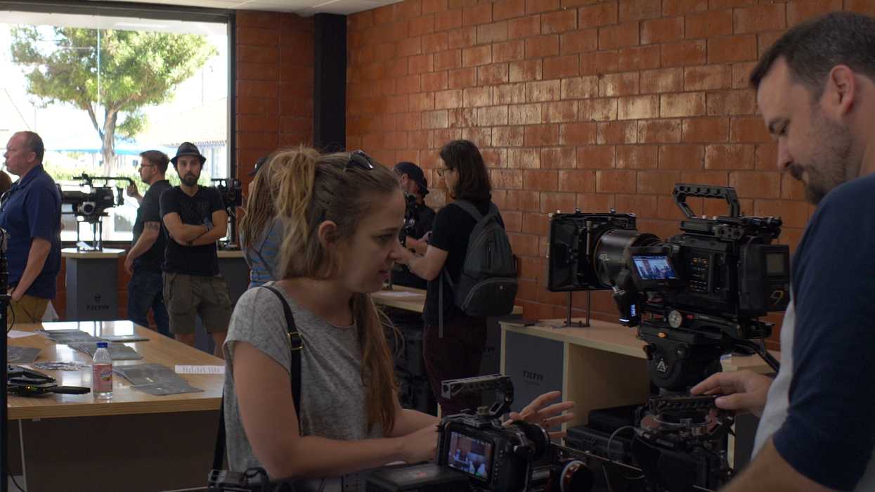 A group of filmmakers test out focus systems and lenses by Tilta and Atlas Lens Co