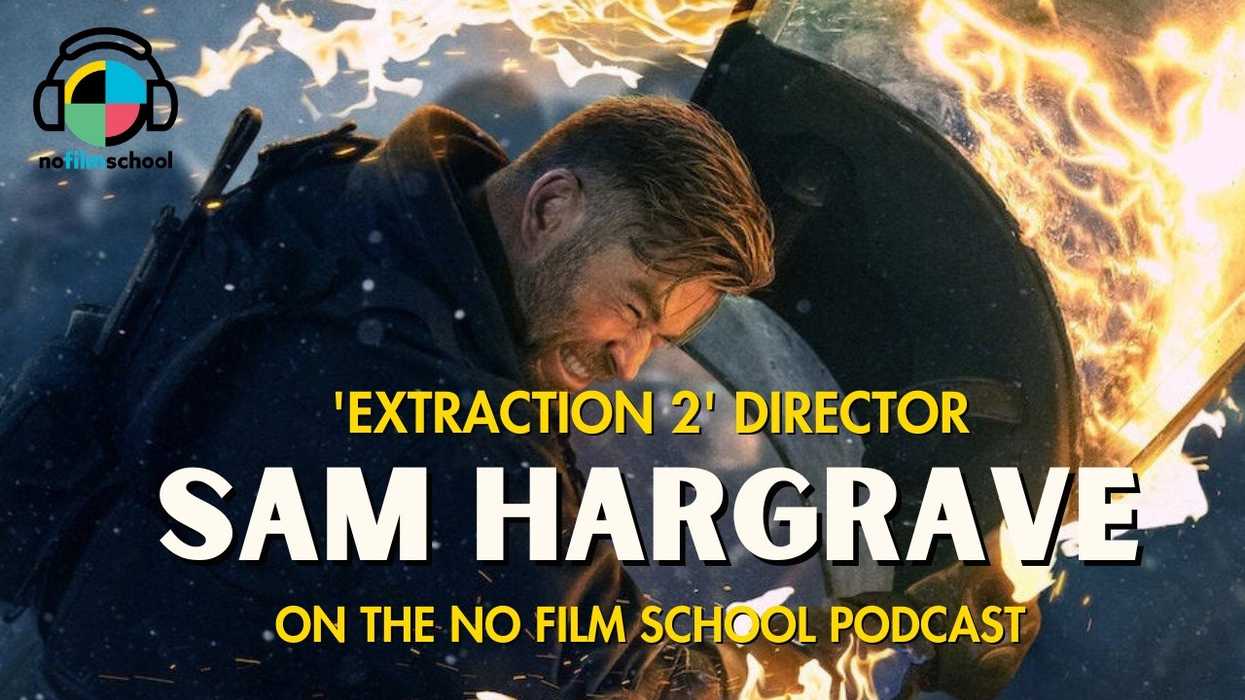 A man shielding himself from fire, 'Extraction 2'