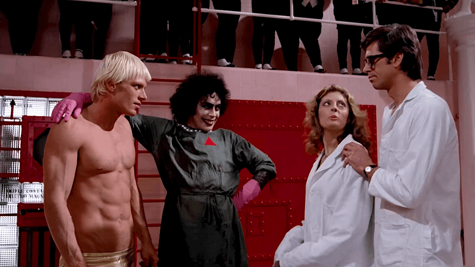 A scene from the 1975 cult classic musical film The Rocky Horror Picture Show