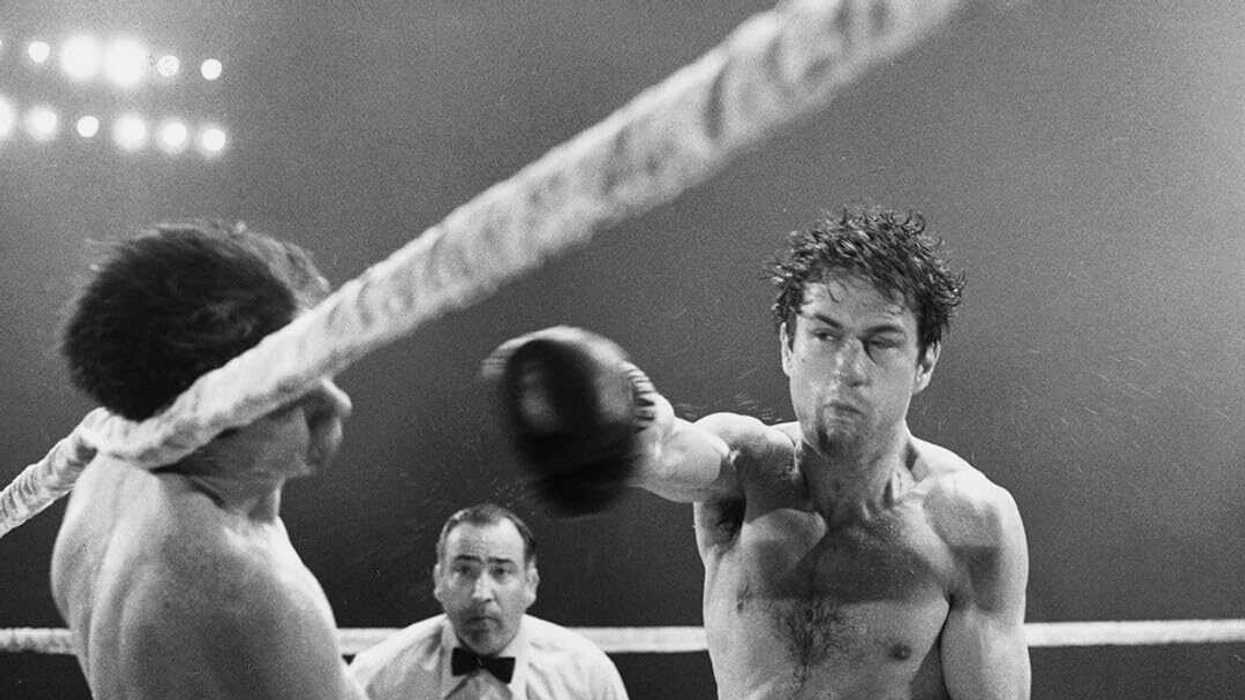 A scene from the 1980 biographical sports drama film Raging Bull.