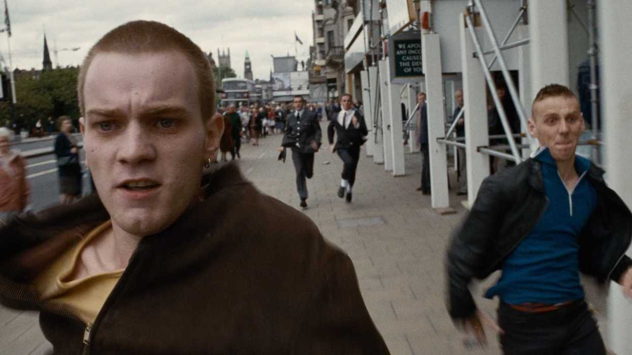 A scene from the 1996 film Trainspotting, directed by Danny Boyle.