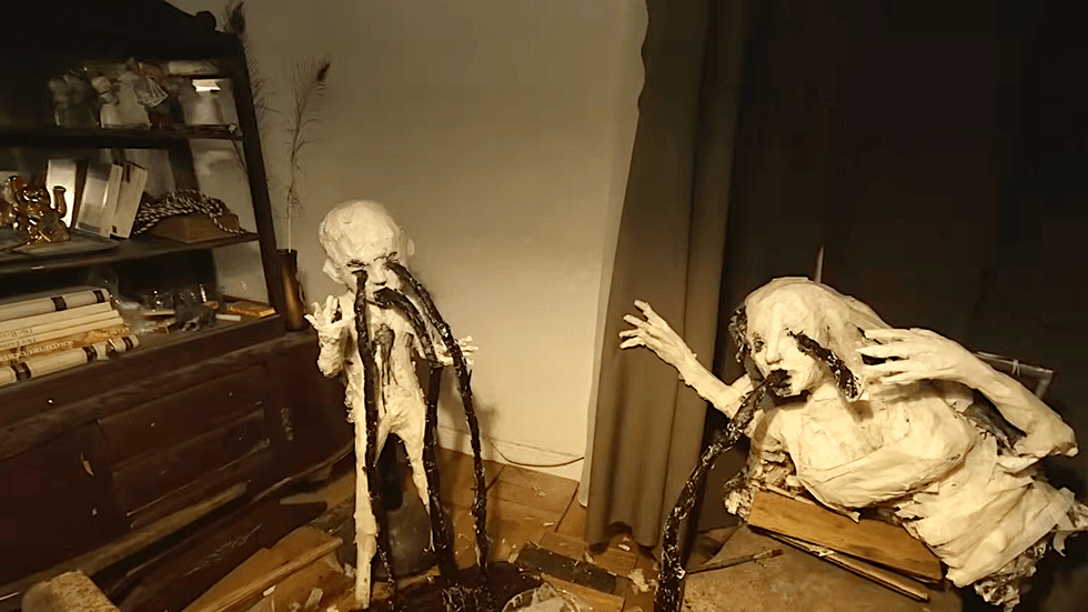 A scene from the Chilean stop-motion horror film The Wolf House