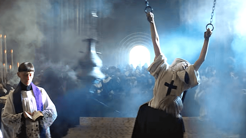 A scene from the controversial 1971 historical horror film The Devils