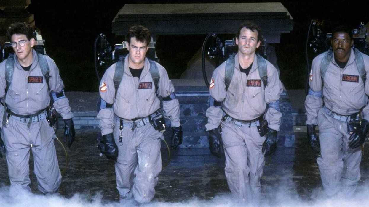 A scene from the original Ghostbusters (1984) film.