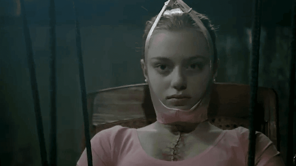 A scene from the sci-fi television series Fringe, specifically Season 3, Episode 9, titled "Marionette"