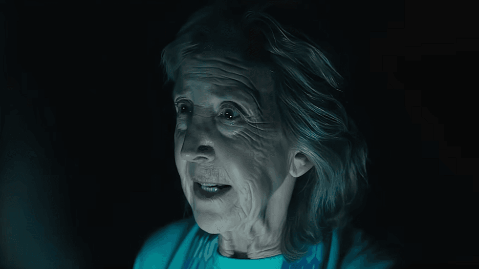 A shot of Lin Shaye as Elise Rainier in \u2018Insidious: Out of the Further\u2019 (2026)