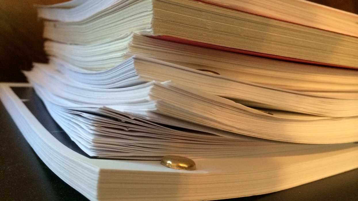 A stack of scripts