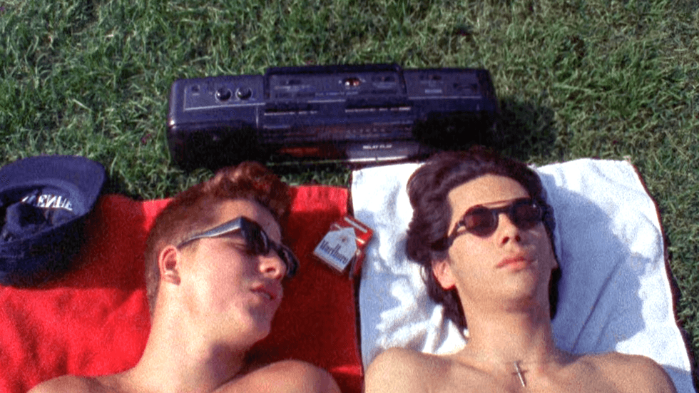 A still from Gregg Araki's 1993 drama film Totally F***ed Up