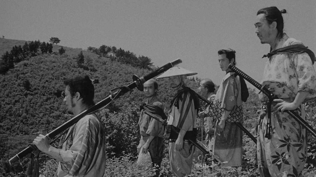 A still from Seven Samurai