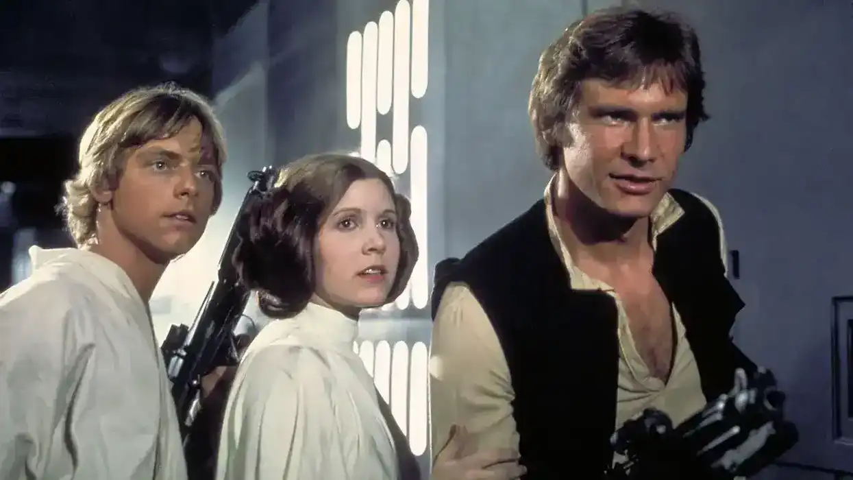 A still from Star Wars: Episode IV - A New Hope (1977)