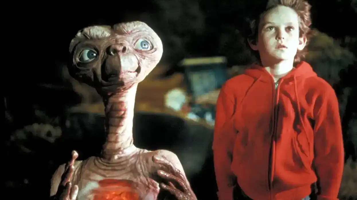 A still from the classic 1982 film E.T. the Extra-Terrestrial.