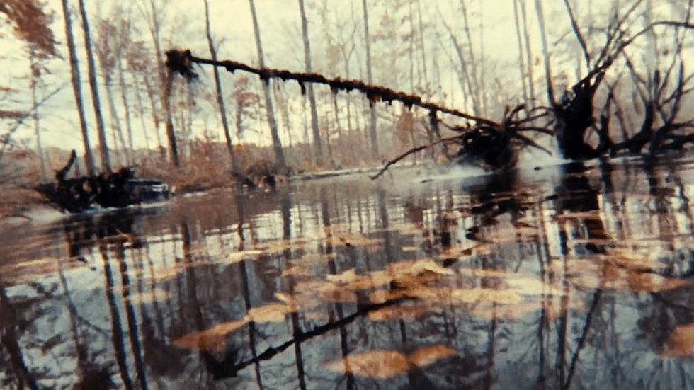 A still from The Evil Dead (1981)