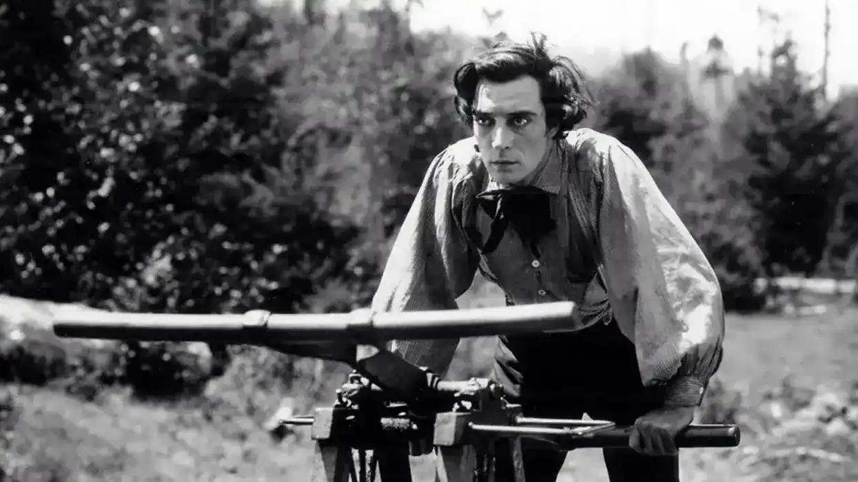 A still from The General (1926)