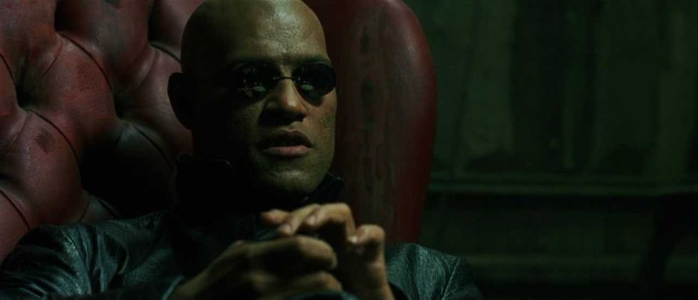 A still from The Matrix