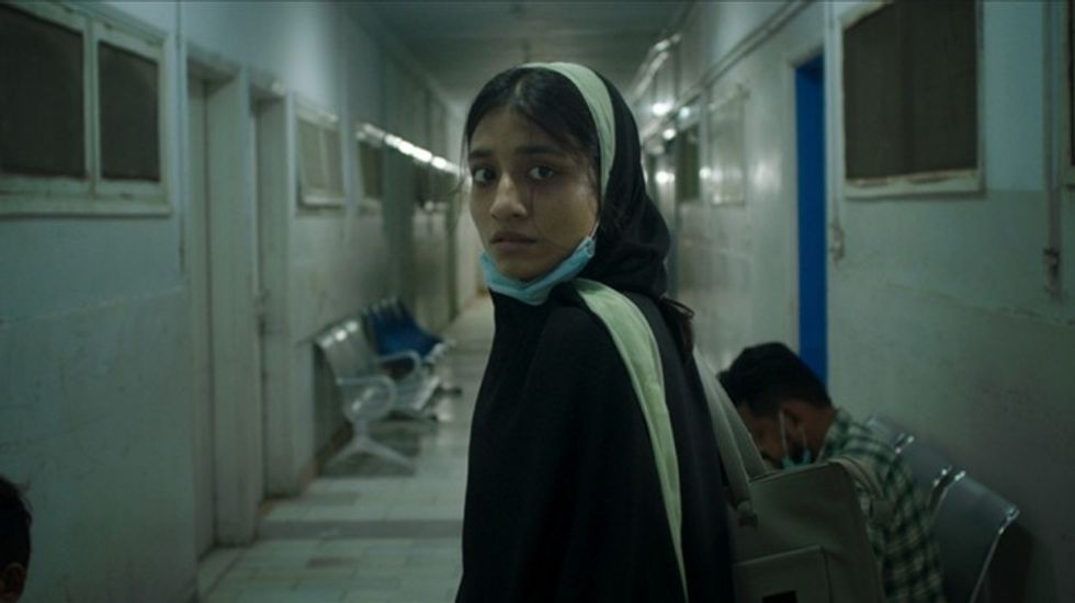 A still from the movie 'In Flames'