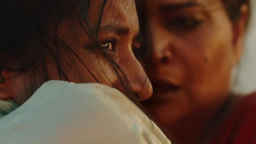 A still from the movie 'In Flames'