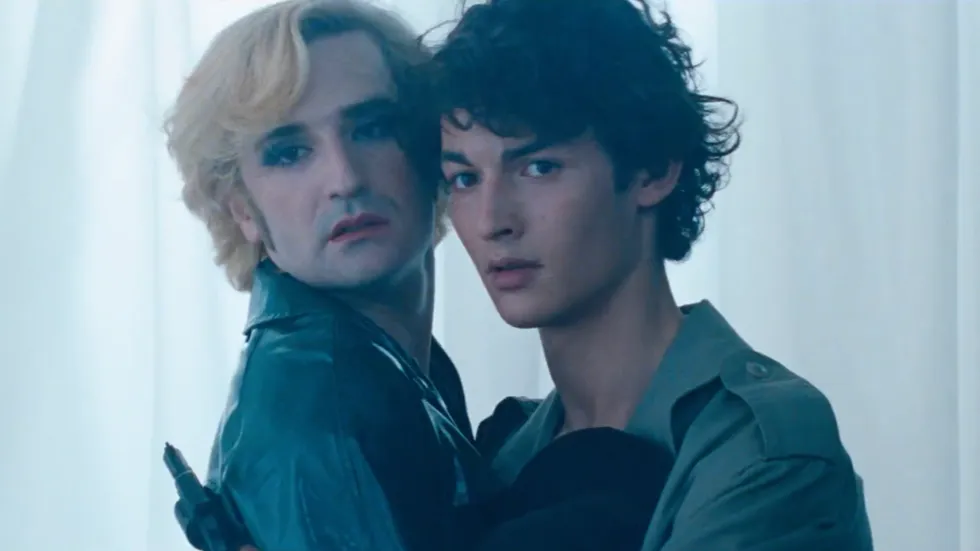 A still from \u2018Knife+Heart\u2019 (2018)
