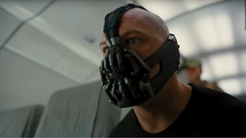 A still of Bane in The Dark Knight Rises
