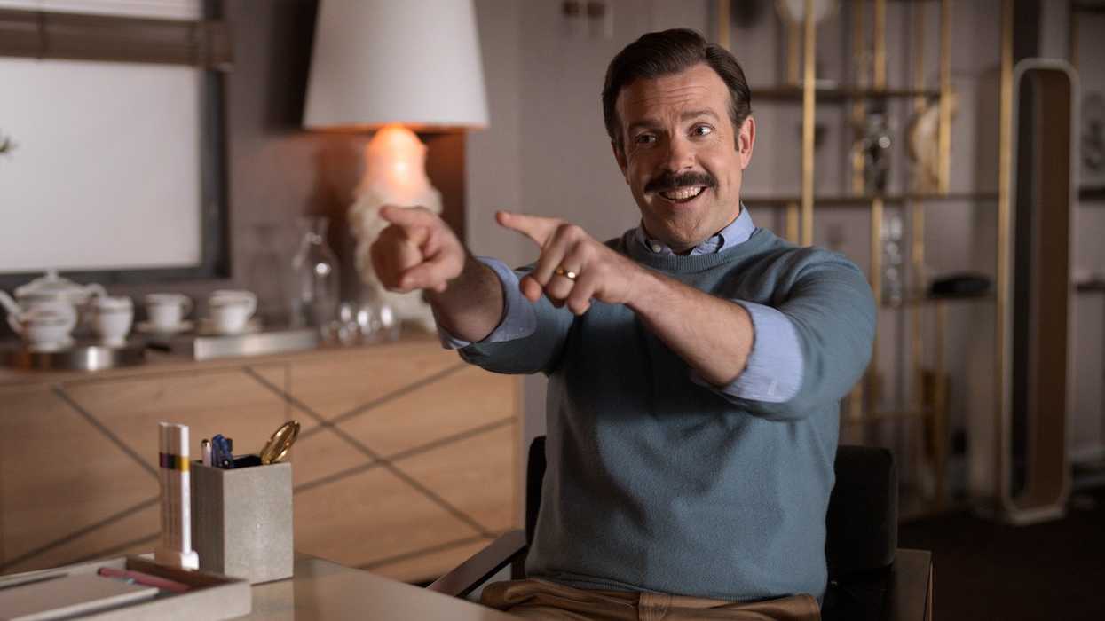 A still of Jason Sudeikis as Ted Lasso in 'Ted Lasso'