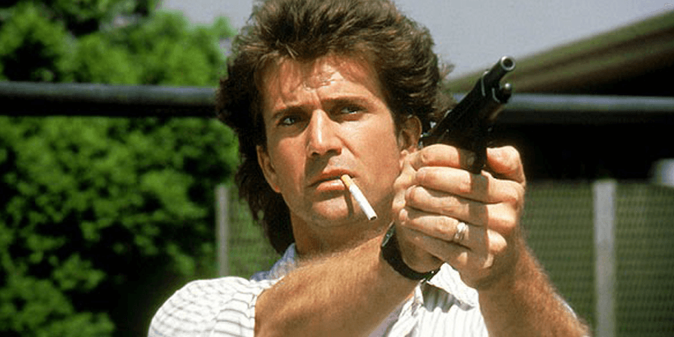 A still of Mel Gibson from Lethal Weapon