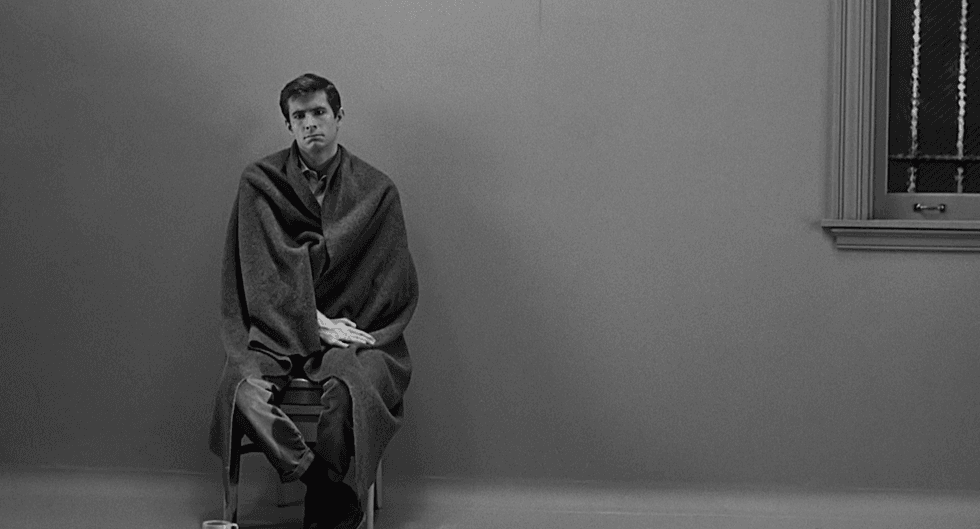 A still of Norman Bates in Psycho