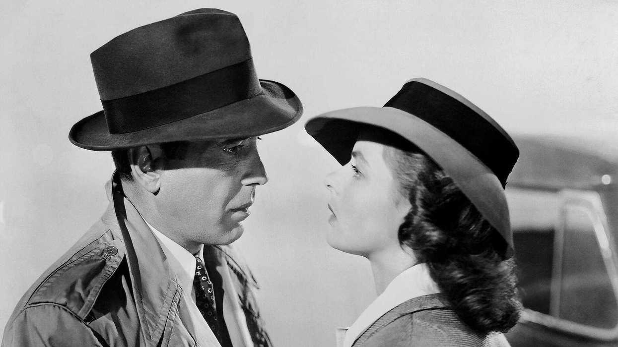 A still of Rick Blaine (Humphrey Bogart) & Ilsa Lund (Ingrid Bergman) in Casablanca (1942)