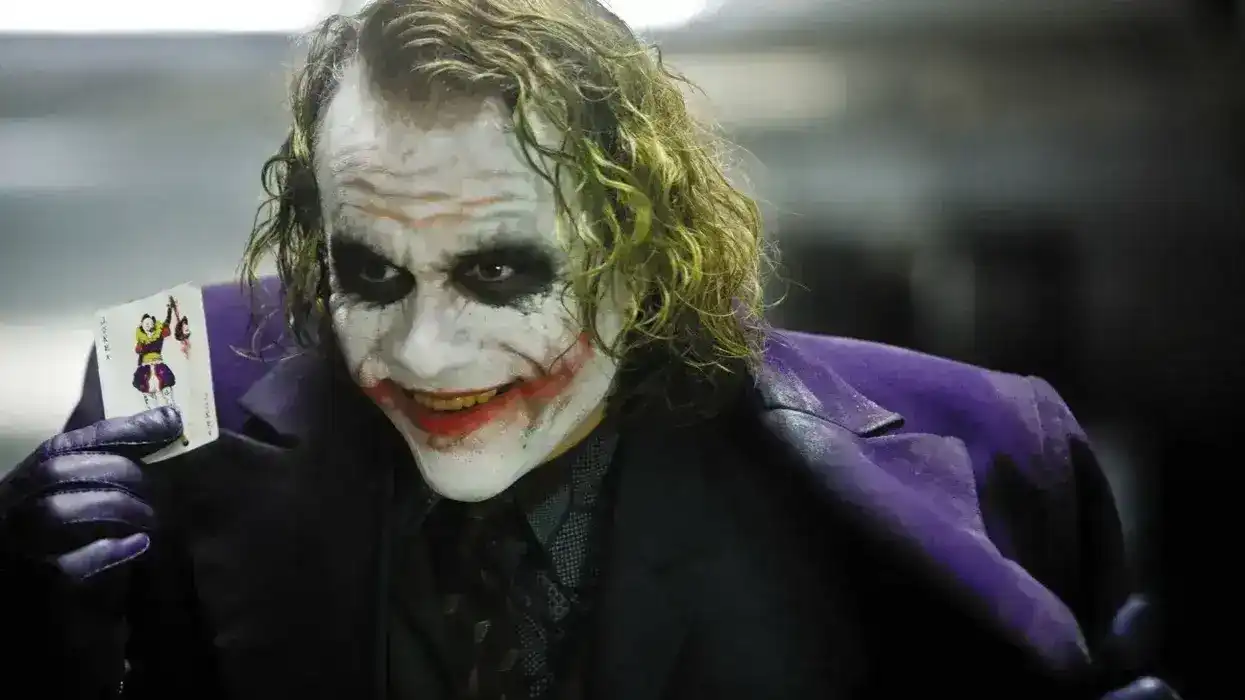 A still of the Joker from The Dark Knight (2008)