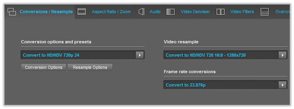 acrovid footagestudio 4k video assets media transcode conversion frame rate resolution effects slow motion file filmmaking app utility tool windows pc computer close