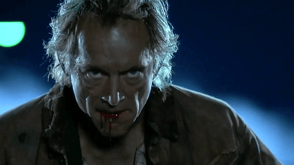 Actor Lance Henriksen portraying the nomadic vampire leader Jesse Hooker in Near Dark (1987)