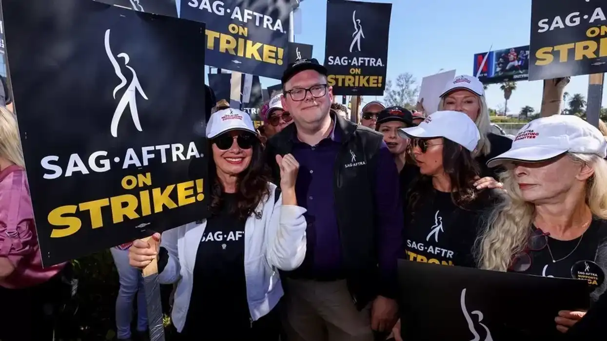 Actors on strike in Hollywood, Los Angeles, California