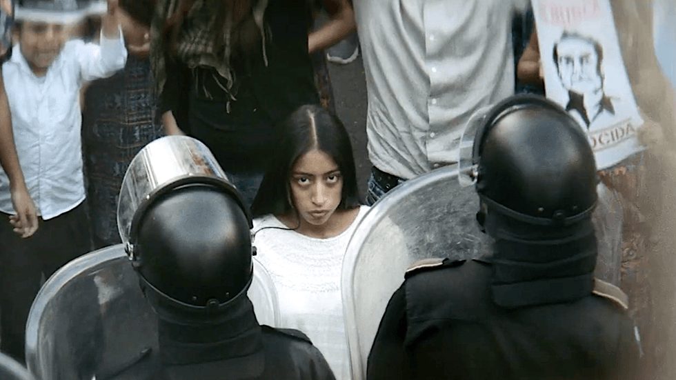 Actress Mar\u00eda Mercedes Coroy as Alma in a scene from horror-drama film La Llorona