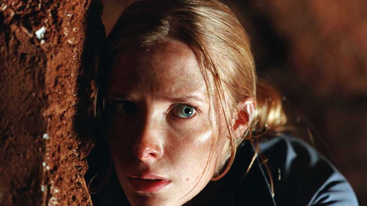 Actress Shauna Macdonald as Sarah Carter in the 2005 horror film The Descent