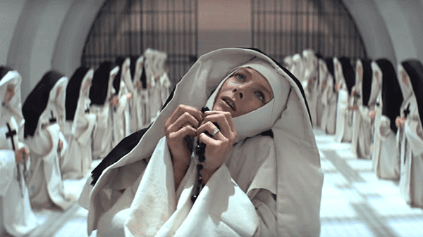 Actress Vanessa Redgrave as Sister Jeanne in the 1971 historical drama/horror film The Devils