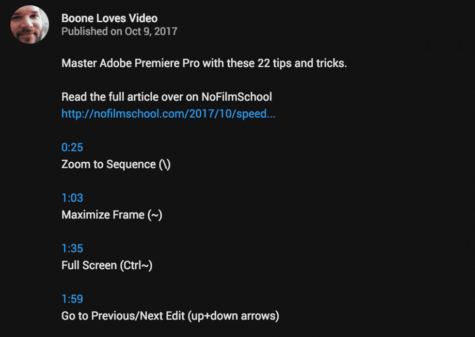 Add Youtube Time Links