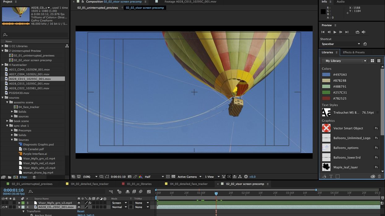 Adobe After Effects Creative Cloud Libraries