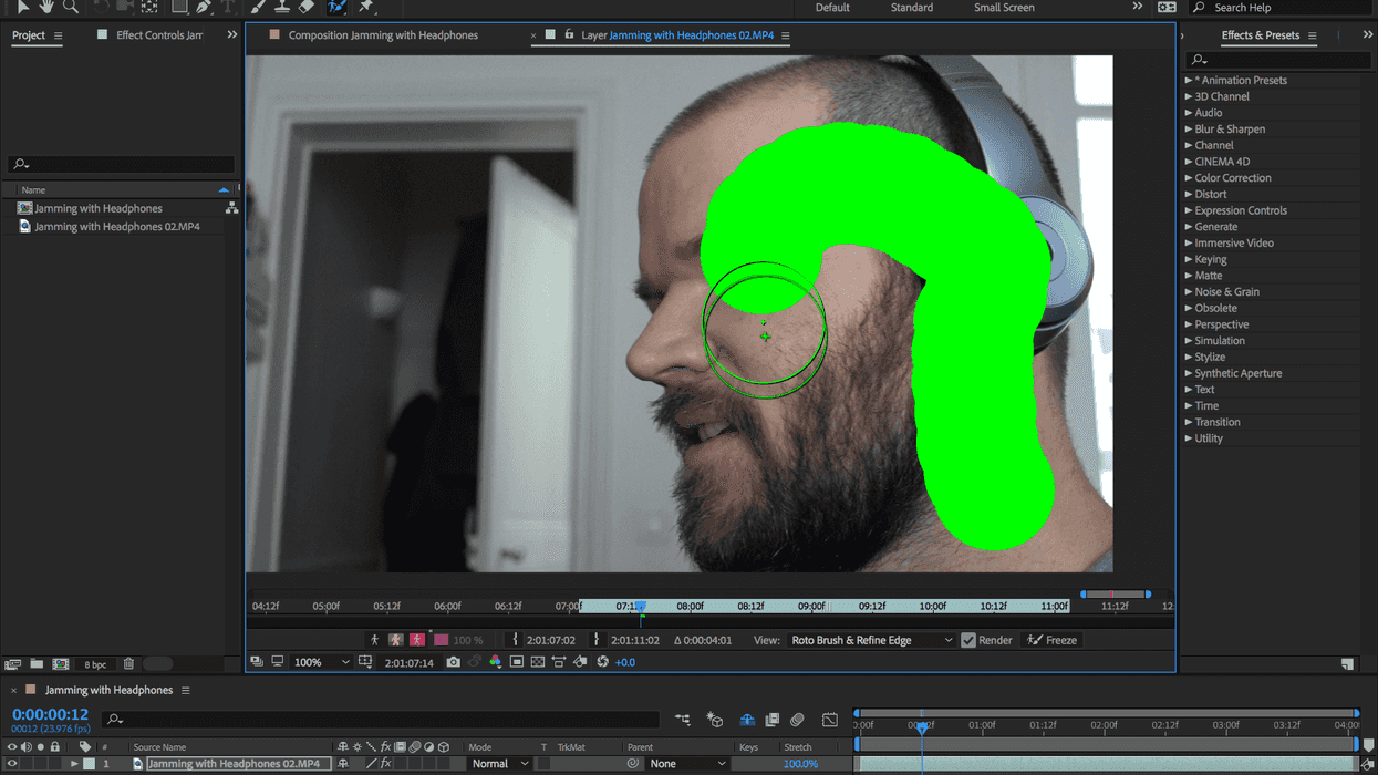 Adobe After Effects Roto Brush