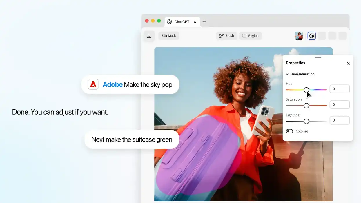 Adobe Plugin in ChatGPT Update