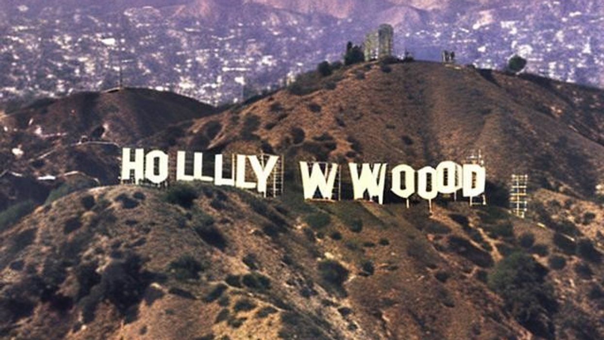 AI generated image of the Hollywood sign in Los Angeles, CA