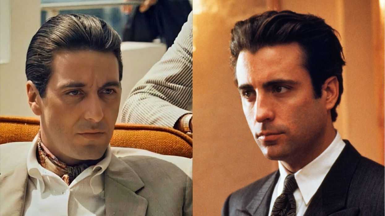Al Pacino from The Godfather Part II (1974) and Andy Garcia from The Godfather Part III (1990)