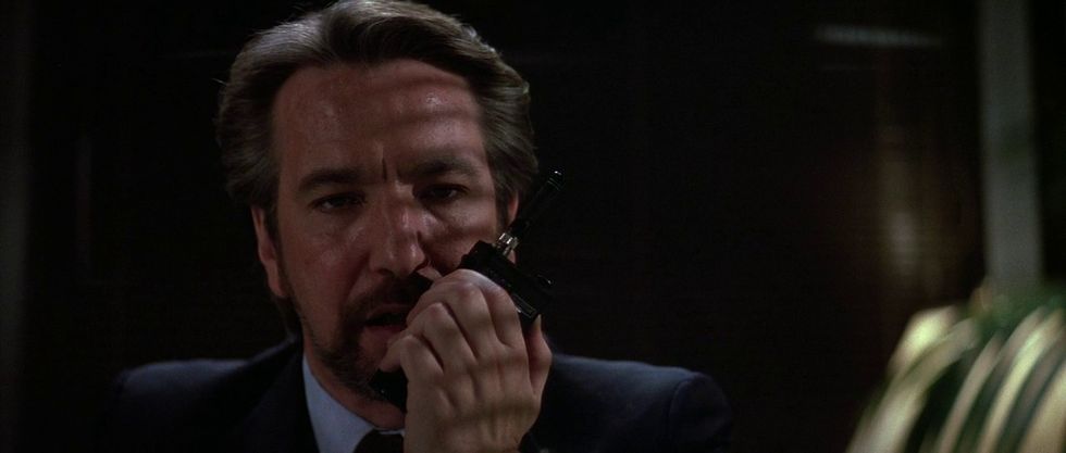 Alack Rickman as Hans Gruber