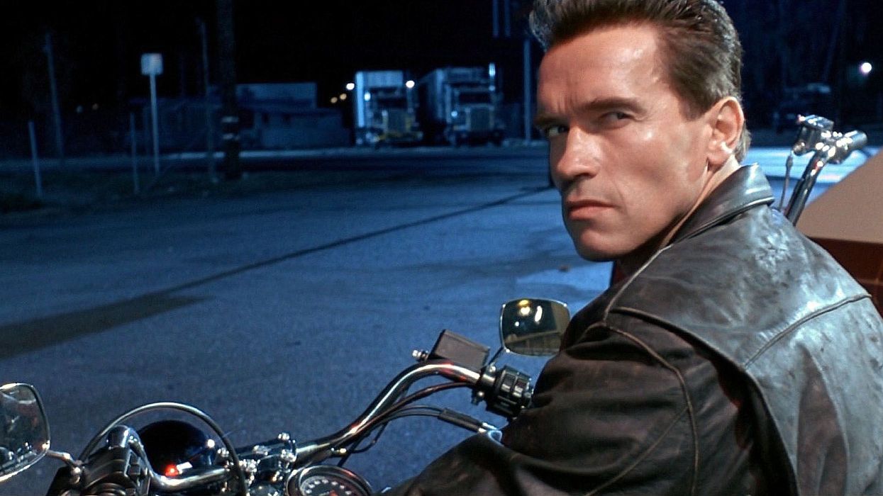 Arnold Schwarzenegger as the Terminator in 'Terminator 2: Judgment Day'