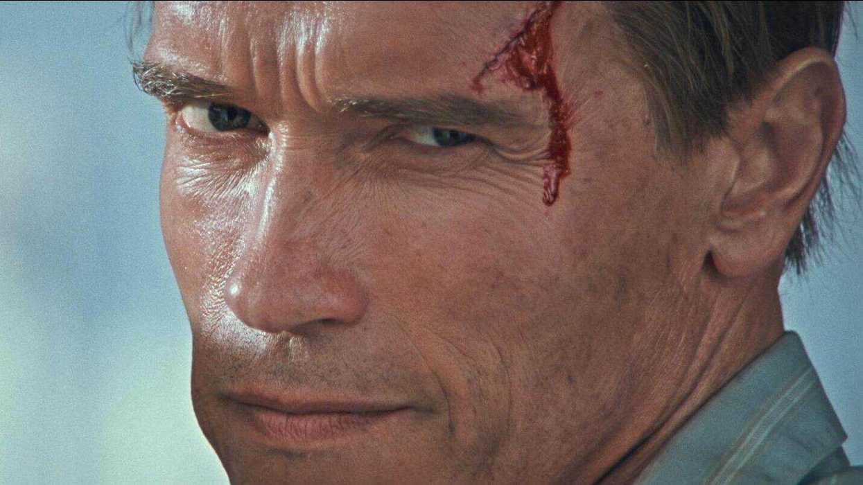 Arnold Schwarzenegger in a still from True Lies (1994)
